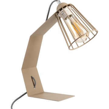 Lámpara de mesa NANDO 1xE27/15W/230V beige