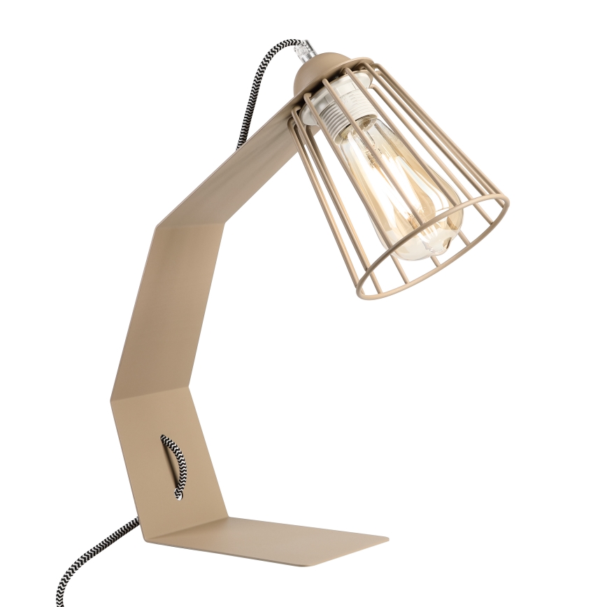Lámpara de mesa NANDO 1xE27/15W/230V beige