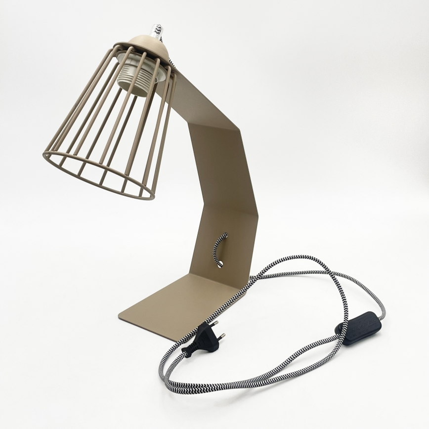 Lámpara de mesa NANDO 1xE27/15W/230V beige