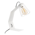 Lámpara de mesa NANDO 1xE27/15W/230V blanca