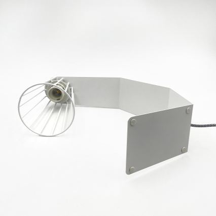 Lámpara de mesa NANDO 1xE27/15W/230V blanca