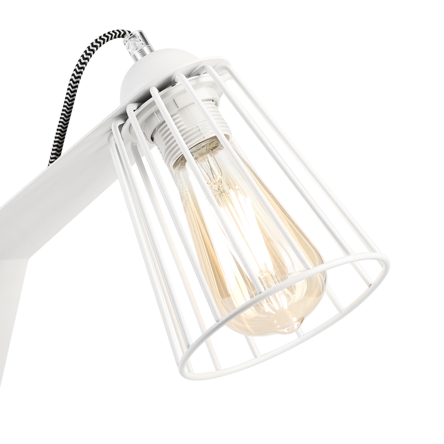 Lámpara de mesa NANDO 1xE27/15W/230V blanca