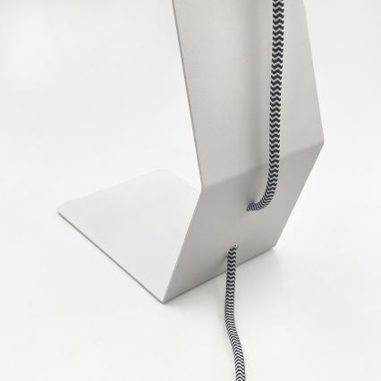 Lámpara de mesa NANDO 1xE27/15W/230V blanca