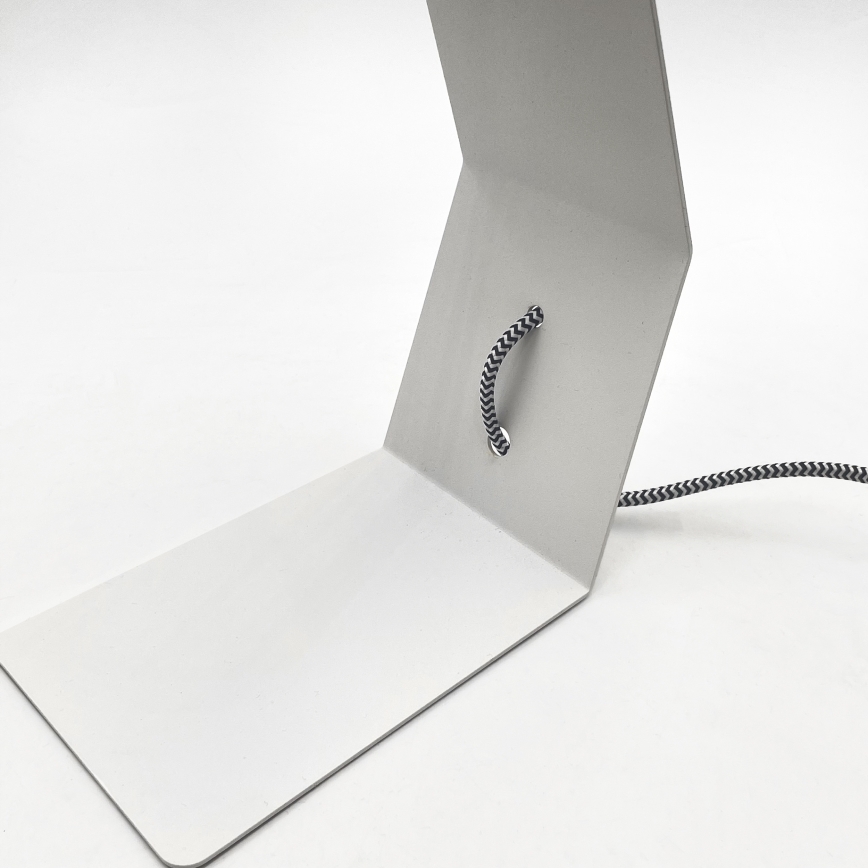 Lámpara de mesa NANDO 1xE27/15W/230V blanca