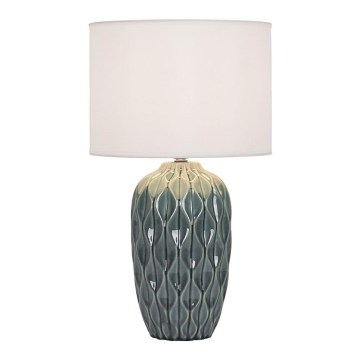 Lámpara de mesa PINEAPLE 1xE27/40W/230V blanca/verde