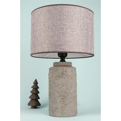 Lámpara de mesa RAMZES 1xE27/40W/230V, gris