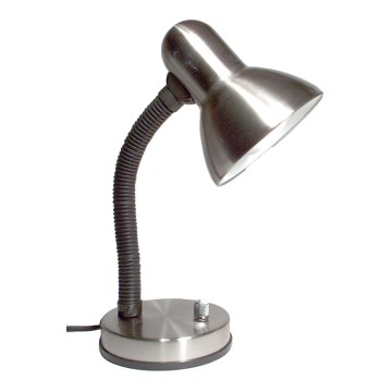 Lámpara de mesa regulable KADET–S 1xE27/40W/230V cromo mate
