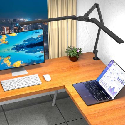 LED Regulable táctil flexible lámpara de mesa POINTIQ LED/24W/230V 3000-6500K CRI 92 negro