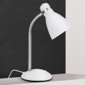 Lámpara de mesa SCHOOL 1xE27/40W/230V blanco/cromo mate