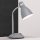 Lámpara de mesa SCHOOL 1xE27/40W/230V gris/cromo mate