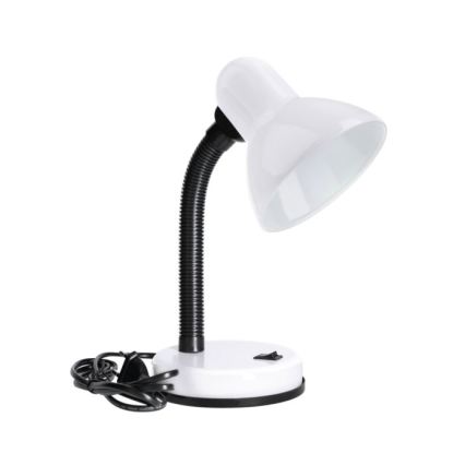 Lámpara de mesa SMIESZEK 1xE27/40W/230V blanco