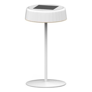 Lámpara de mesa solar recargable LED regulable VIVIEN LED/3W/5V 2700K 1600 mAh IP54 blanca