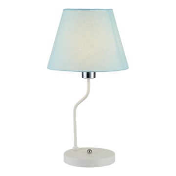 Lámpara de mesa YORK 1xE14/60W/230V blanco/azul