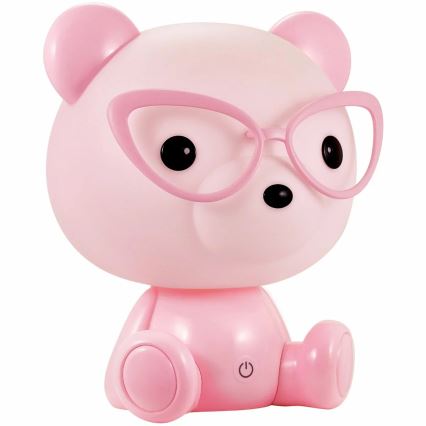 Lámpara de noche LED regulable infantil LED/2,5W ratón rosa