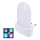Lámpara de orientación LED RGB con sensor crepuscular para enchufe LED/0,5W/230V