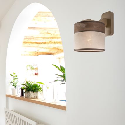 Lámpara de pared ANDREA 1xE27/60W/230V haya