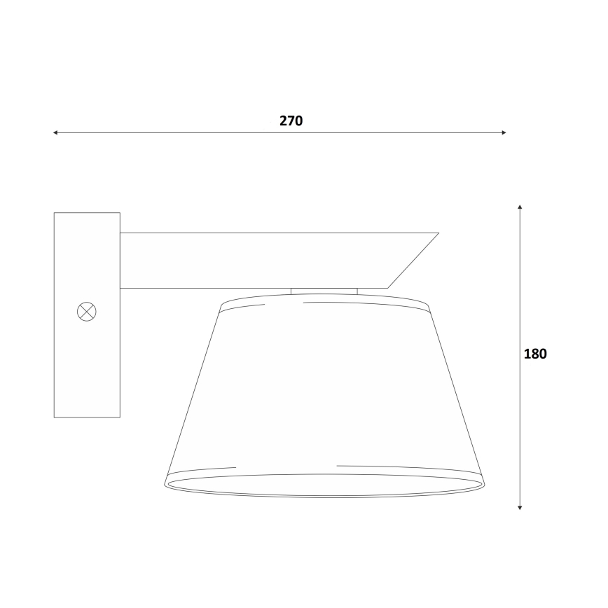 Lámpara de pared ANTONIO 1xE14/40W/230V haya