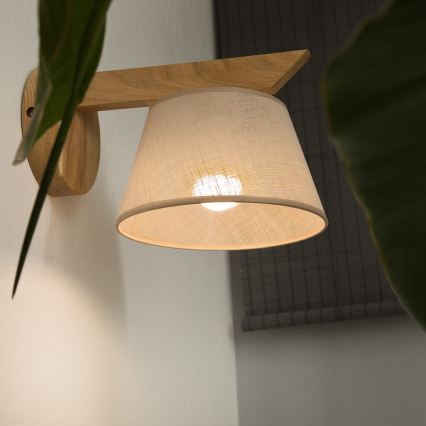 Lámpara de pared ANTONIO 1xE14/40W/230V roble