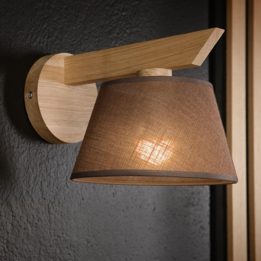 Lámpara de pared ANTONIO 1xE14/40W/230V roble