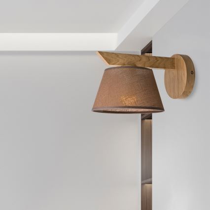 Lámpara de pared ANTONIO 1xE14/40W/230V roble
