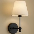 Lámpara de pared ASPARAGUS 1xE27/40W/230V negra/crema