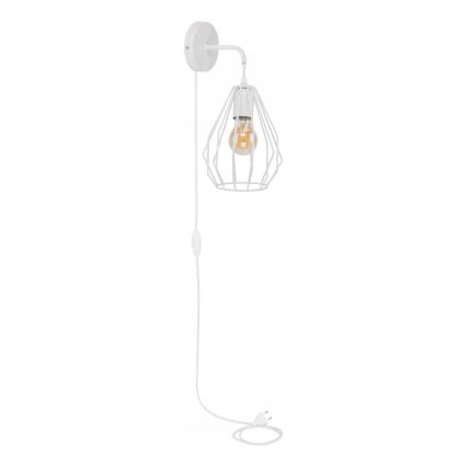 Lámpara de pared BRYLANT 1xE27/60W/230V blanca