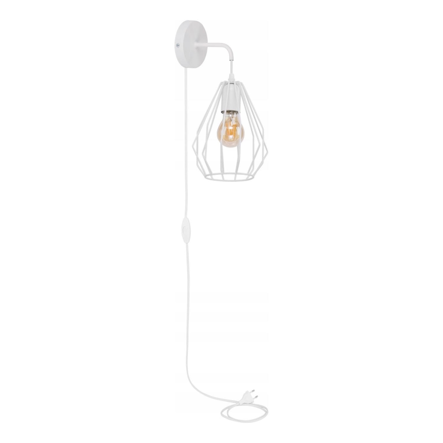 Lámpara de pared BRYLANT 1xE27/60W/230V blanca