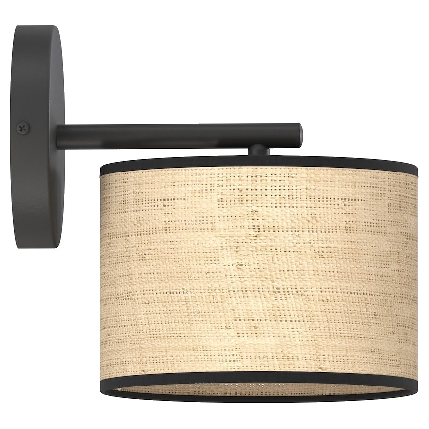 Lámpara de pared ECO 1xE27/15W/230V beige/ratán
