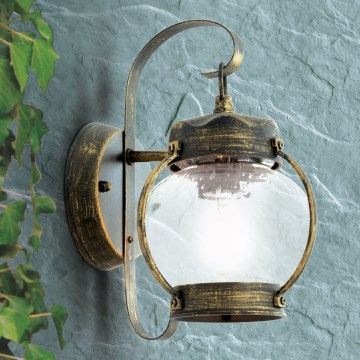 Lámpara de pared exterior TAVERNA 1xE27/60W/230V IP23 bronce/pátina