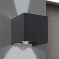 Lámpara de pared LED para exterior con sensor de movimiento y crepúsculo CUBE-S LED/13W/230V IP54 antracita