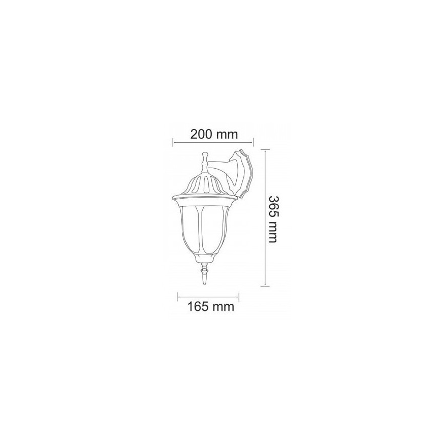 Lámpara de pared LED para exterior FLORENCJA 1xE27/10W/230V IP43