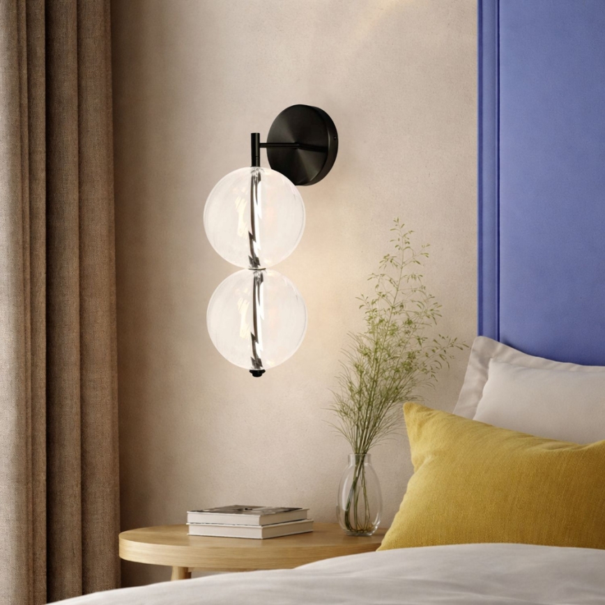 Lámpara de pared LED PLAYA LED/10W/230V negra