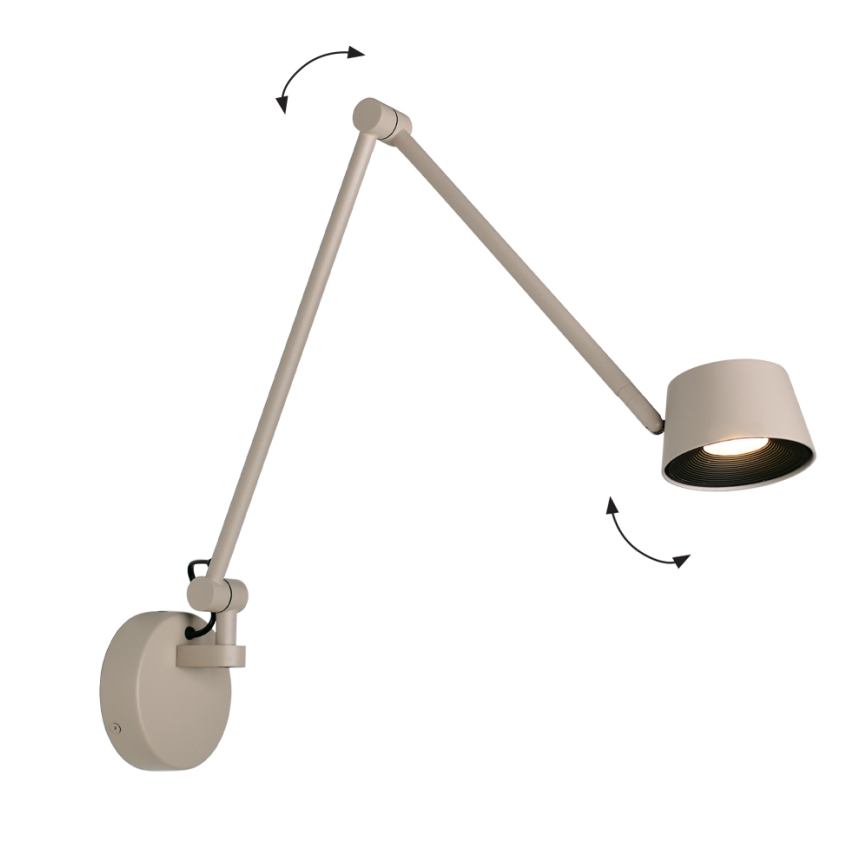 Lámpara de pared LED regulable SAVINA LED/9W/230V beige