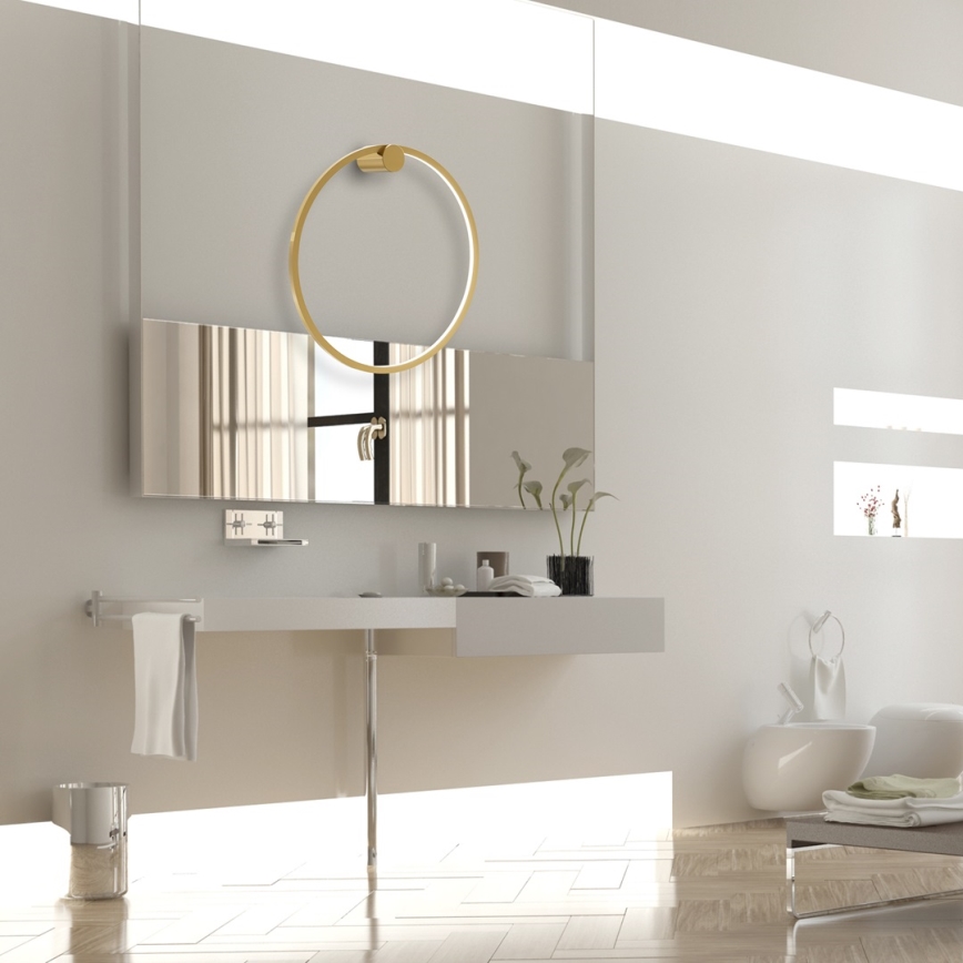 Lámpara de pared LED SATURNO LED/25W/230V Ø 50 cm IP44 dorado