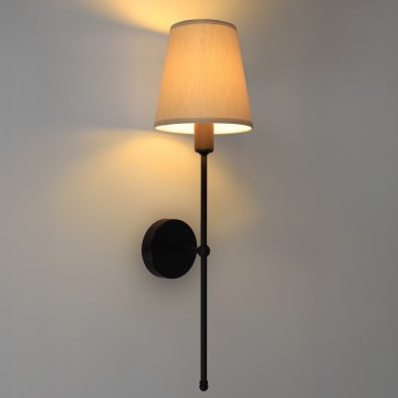 Lámpara de pared MADELA 1xE14/40W/230V beige/negra