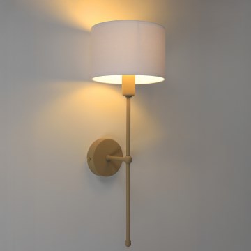 Lámpara de pared MADELA 1xE14/40W/230V blanca/beige