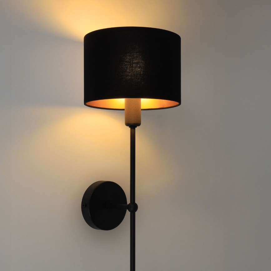 Lámpara de pared MADELA 1xE14/40W/230V negra