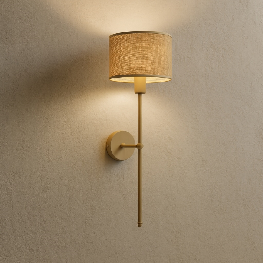 Lámpara de pared MADELA 1xE14/40W/230V yute/beige