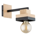 Lámpara de pared MIKO 1xE27/15W/230V negra/beige