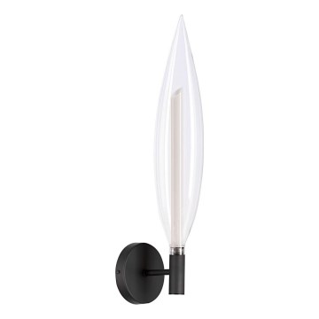 Lámpara de pared NORDIC 1xG9/5W/230V negra/transparente