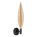 Lámpara de pared NORDIC 1xG9/5W/230V negro/beige ahumado