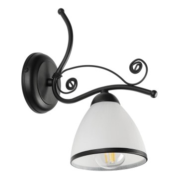 Lámpara de pared RETRO 1xE27/60W/230V negro/blanco