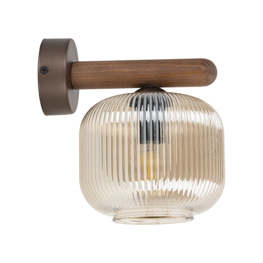Lámpara de pared SALVIA 1xE14/10W/230V marrón/marrón ahumado