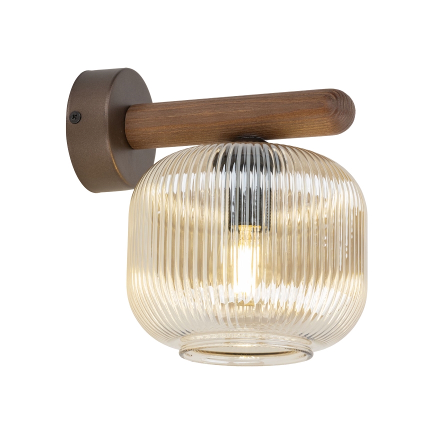 Lámpara de pared SALVIA 1xE14/10W/230V marrón/marrón ahumado
