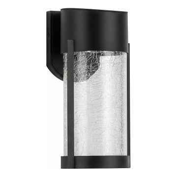 Lámpara de pared solar LED/3,7V 300 mAh IP44 negra