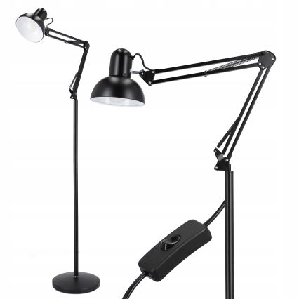 Lámpara de pie 1xE27/40W/230V negra