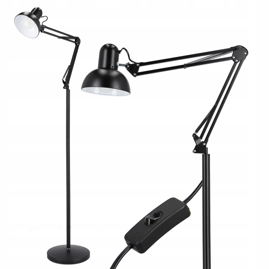 Lámpara de pie 1xE27/40W/230V negra