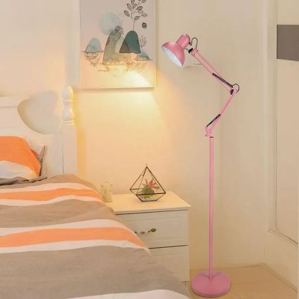 Lámpara de pie 1xE27/40W/230V rosa