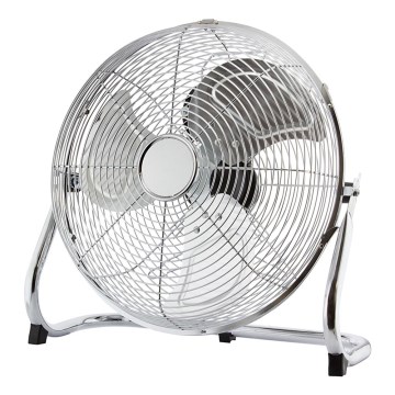 Lámpara de pie, 45 cm, 3 velocidades, cromo brillante, 140W