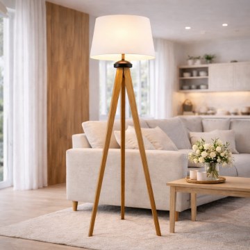 Lámpara de pie AIDA 1xE27/60W/230V roble